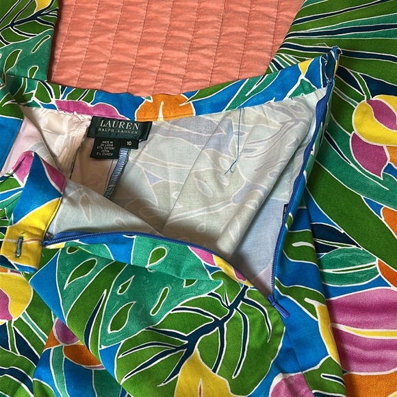 Lauren Ralph Lauren Multicolor Floral Cropped Pants, size 10 - Picture 5 of 12